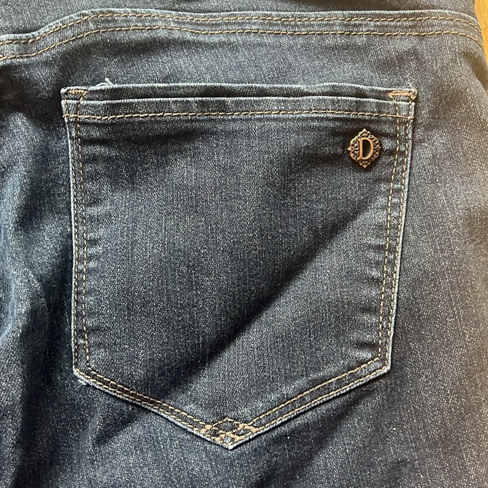 Democracy skinny jeans jeggings size 12 petite like new dark blue - Picture 6 of 6